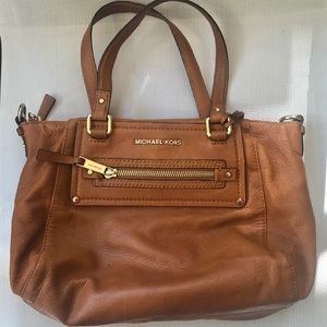 Michael Kors leather crossbody tote purse